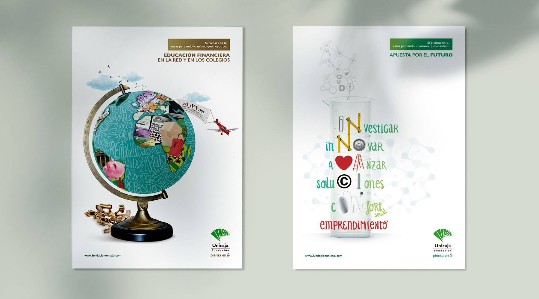 Anuncios Diana. Unicaja. Piensa en ti
